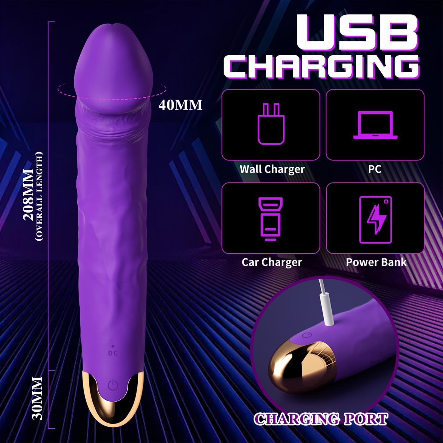 Teknolojik VibratörlerModern Gerçekçi Dildo Vibratör MorElisium