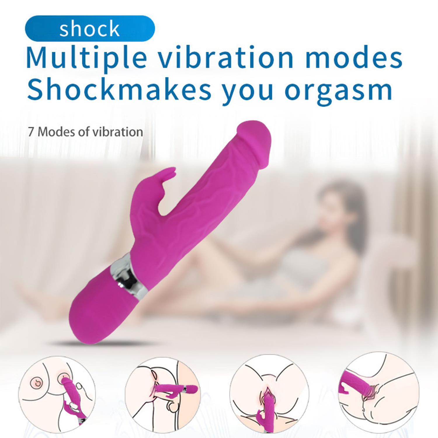 Teknolojik VibratörlerModern Realistik Rabbit Vibratör PembeElisium