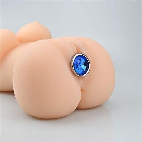 Anal Fantezi ÜrünleriMücevher Taşlı Orta Boy Paslanmaz Çelik Anal Tıkaç (Plug)LilituShop