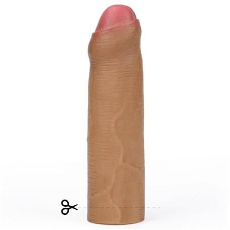 Penis Kılıfları HalkalarıNature Extender 4.5 cm Dolgulu Premium Silikon Sünnetsiz Melez Penis KılıfıLilituShop