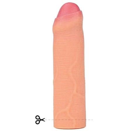 Penis Kılıfları HalkalarıNature Extender 4.5 cm Dolgulu Premium Ten Rengi Silikon Sünnetsiz Penis KılıfıLilituShop
