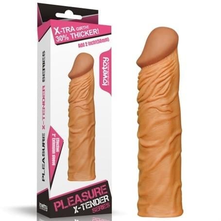 Penis Kılıfları HalkalarıNature Extender 5 cm Dolgulu Premium Melez Silikon Penis KılıfıLilituShop