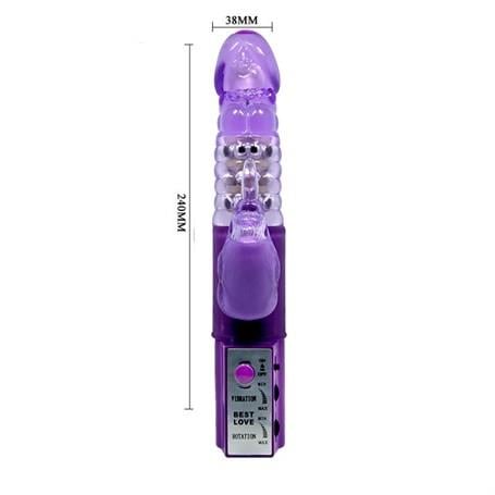 Vibratör ÇeşitleriOynar Başlı Klitoral & Anal Uyarıcılı Teknolojik Vibratör PenisLilituShop