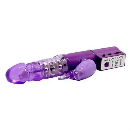Vibratör ÇeşitleriOynar Başlı Klitoral & Anal Uyarıcılı Teknolojik Vibratör PenisLilituShop
