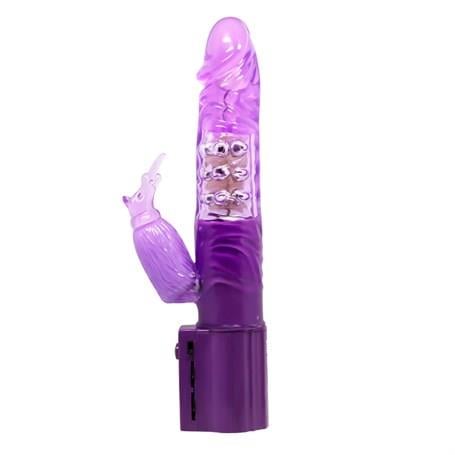 Vibratör ÇeşitleriOynar Başlı Klitoris Uyarıcılı Teknolojik Vibratör PenisLilituShop