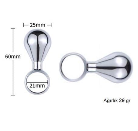 Anal Fantezi ÜrünleriPaslanmaz Çelik Anal Tıkaç (Plug)LilituShop