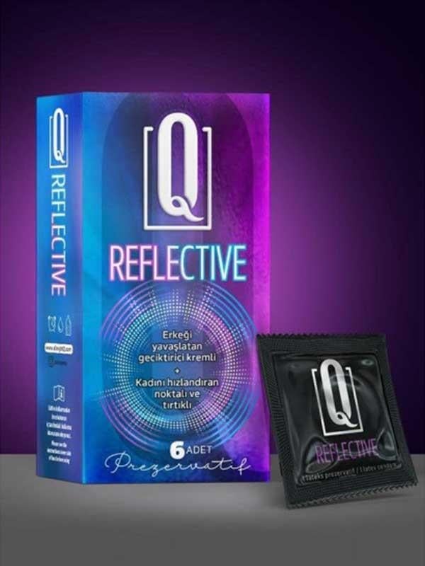 PrezervatiflerQ REFLECTİVE 6'LI PREZERVATİFElisium