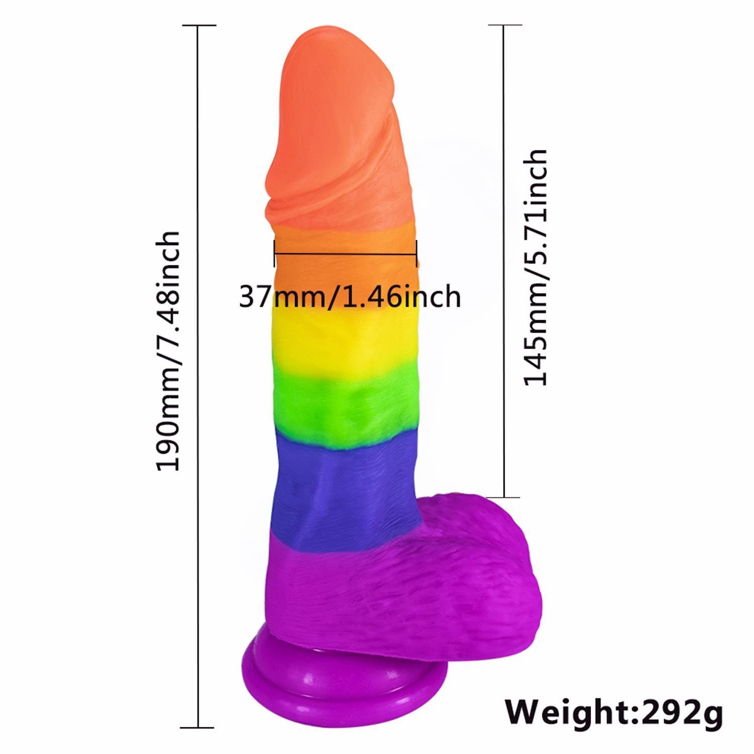 Realistik DildolarRainbow Dildo 19 cmElisium
