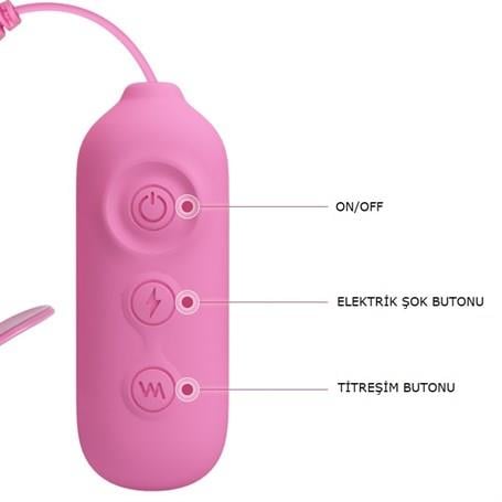 Göğüs Ve Vajina Bakım ÜrünleriRomantic Wave - USB'den Şarjlı Titreşim & Elektro Şok Mandallı Göğüs UyarıcıLilituShop