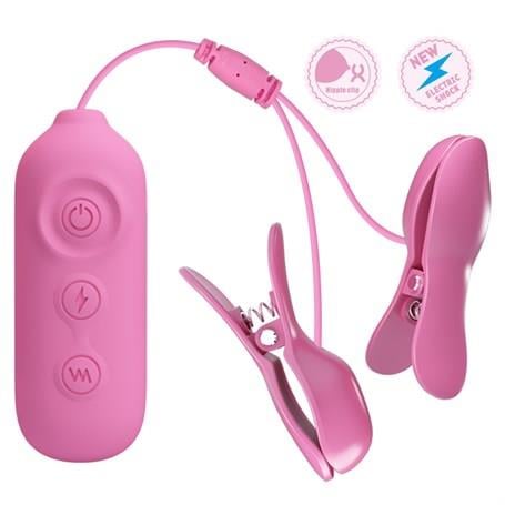 Göğüs Ve Vajina Bakım ÜrünleriRomantic Wave - USB'den Şarjlı Titreşim & Elektro Şok Mandallı Göğüs UyarıcıLilituShop