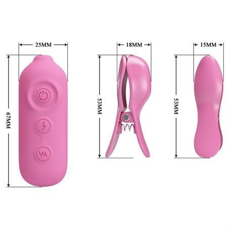 Göğüs Ve Vajina Bakım ÜrünleriRomantic Wave - USB'den Şarjlı Titreşim & Elektro Şok Mandallı Göğüs UyarıcıLilituShop