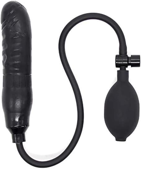 Anal Fantezi ÜrünleriŞişebilen Pompalı Damarlı Anal Plug SiyahLilituShop