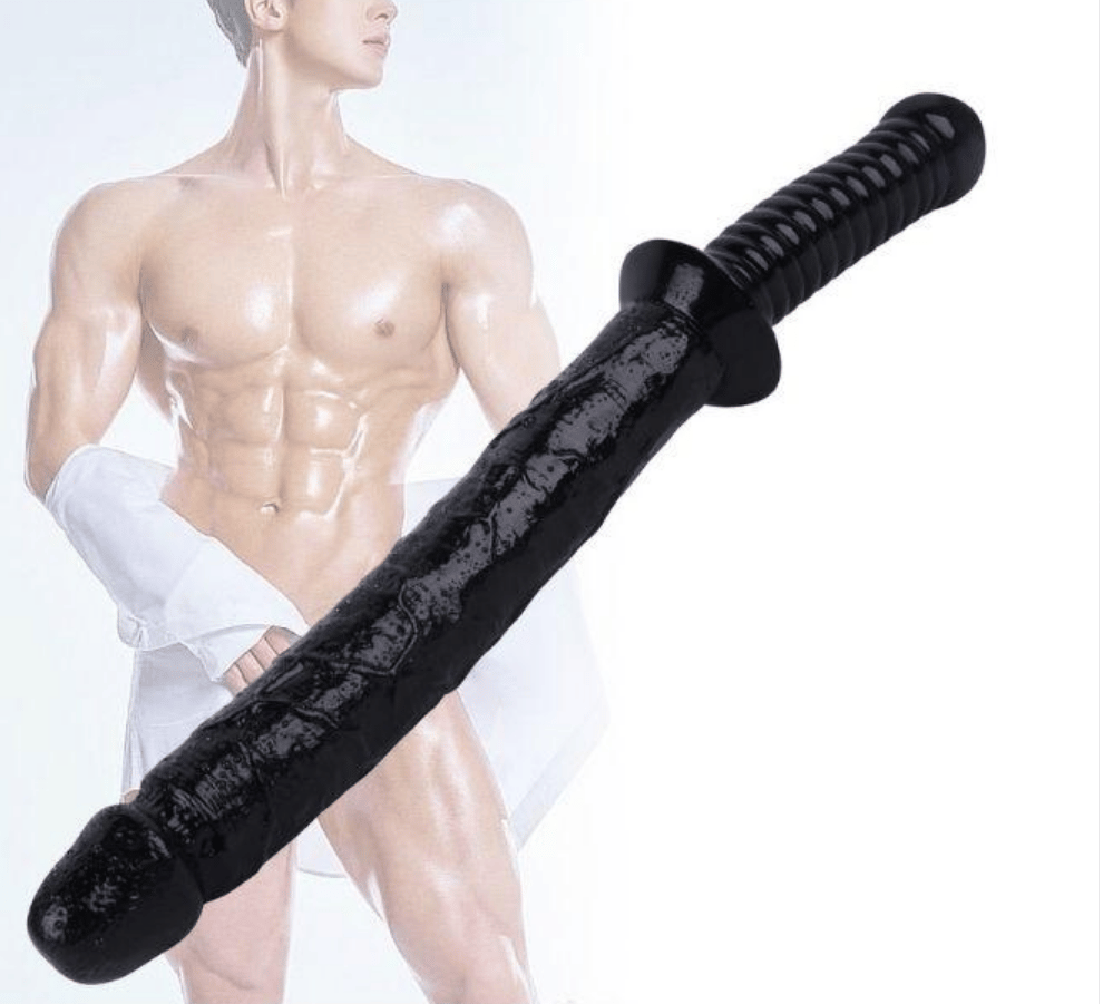 Realistik DildolarSiyah Renk 38 cm Jop Dildo ModelElisium