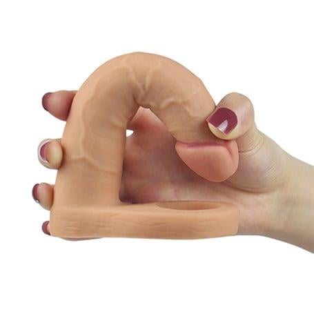 Realistik PenislerSoft Double Anal Dildo Penis 15,6 cmLilituShop