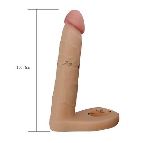 Realistik PenislerSoft Double Anal Dildo Penis 15,6 cmLilituShop