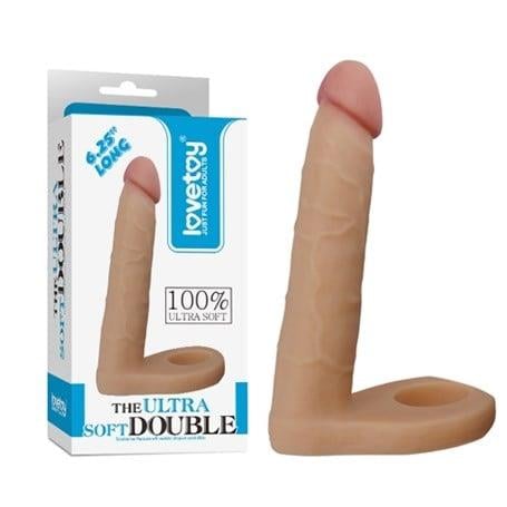 Realistik PenislerSoft Double Anal Dildo Penis 15,6 cmLilituShop
