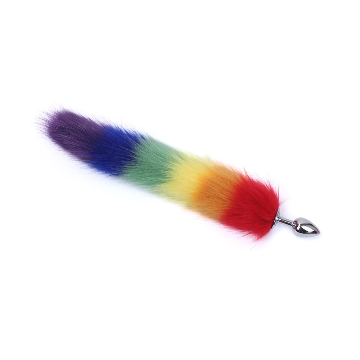 Anal ÜrünlerTilki Kuyruk Anal Plug RainbowElisium