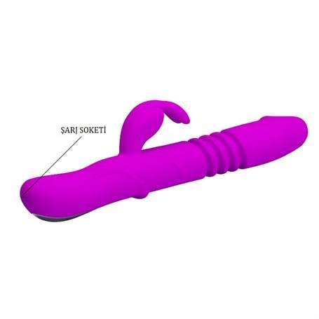 Vibratör ÇeşitleriUsb Şarjlı 3 Yönlü Titreşimli Klitoris Uyarıcılı Tavşan VibratörLilituShop
