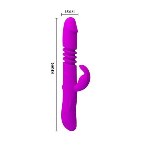 Vibratör ÇeşitleriUsb Şarjlı 3 Yönlü Titreşimli Klitoris Uyarıcılı Tavşan VibratörLilituShop