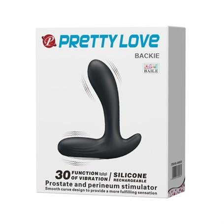 Anal Fantezi ÜrünleriUSB Şarjlı 30 Modlu Titreşimli Prostat Vibratör ve Anal Plug SiyahLilituShop