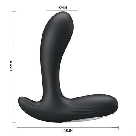 Anal Fantezi ÜrünleriUSB Şarjlı 30 Modlu Titreşimli Prostat Vibratör ve Anal Plug SiyahLilituShop