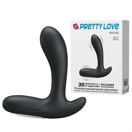 Anal Fantezi ÜrünleriUSB Şarjlı 30 Modlu Titreşimli Prostat Vibratör ve Anal Plug SiyahLilituShop