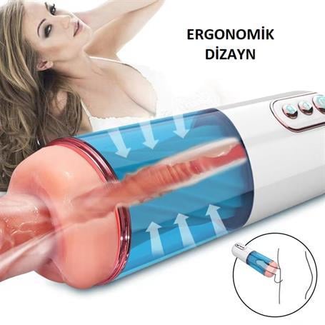 Vajina Ve MastürbatörUSB Şarjlı Emme Modlu Sesli Teknolojik MastürbatörLilituShop