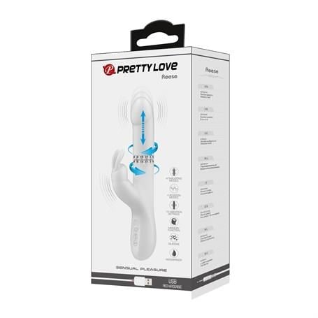 Vibratör ÇeşitleriUSB Şarjlı İleri Geri Hareketli 4 Modlu Klitoris Uyarıcılı Tavşan VibratörLilituShop