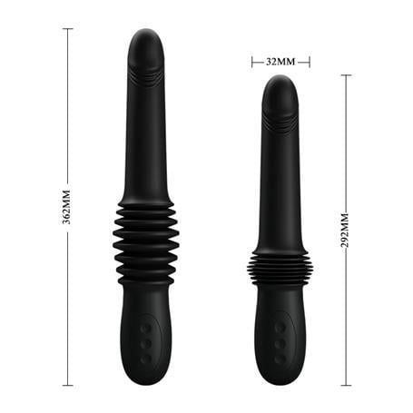 Vibratör ÇeşitleriUSB Şarjlı İleri Geri Hareketli Teknolojik Vibratör Siyah - PazuzuLilituShop
