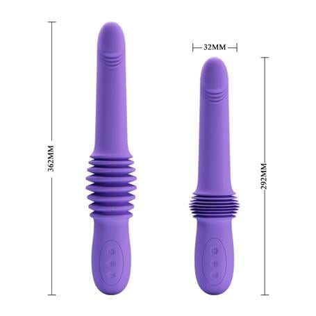 Vibratör ÇeşitleriUSB Şarjlı İleri Geri Hareketli Teknolojik Vibratör Mor - PazuzuLilituShop