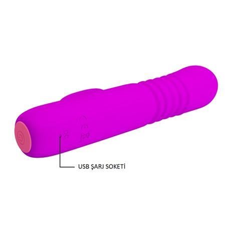 Vibratör ÇeşitleriUsb Şarjlı İleri Geri Hareketli Teknolojik Vibratör - LeopoldLilituShop
