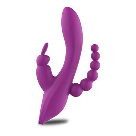 Vibratör ÇeşitleriUSB Şarjlı Klitoral & Anal Uyarıcılı Teknolojik Vibratör - MorLilituShop