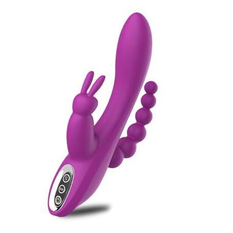 Vibratör ÇeşitleriUSB Şarjlı Klitoral & Anal Uyarıcılı Teknolojik Vibratör - MorLilituShop