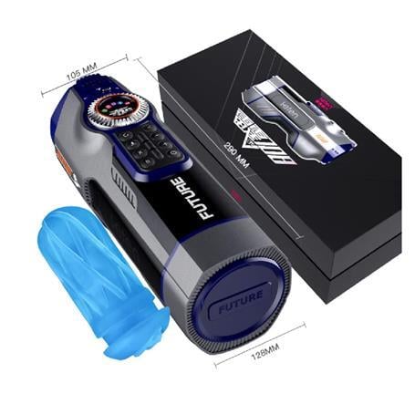 Vajina Ve MastürbatörUSB Şarjlı Sesli Isıtmalı İleri Geri Hareketli Titreşimli Emme Vakum Ayarlı Masturbatör - Leten Future 708LilituShop