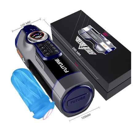Vajina Ve MastürbatörUSB Şarjlı Sesli Isıtmalı İleri Geri Hareketli Titreşimli Emme Vakum Ayarlı Masturbatör - Leten Future 708LilituShop