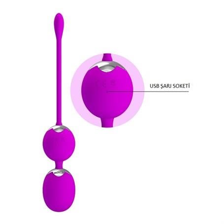Vibratör ÇeşitleriUSB Şarjlı Titreşimli Anal & Vajinal Alıştırma Egzersiz ToplarıLilituShop