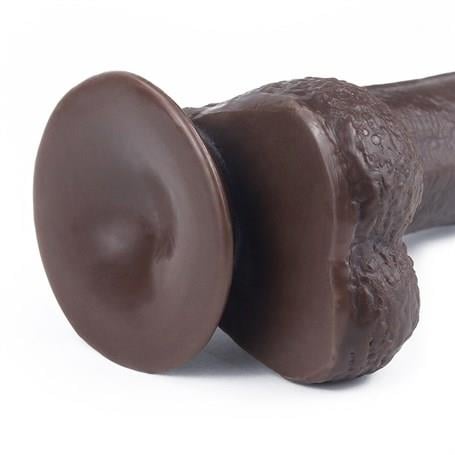 Realistik PenislerYeni Nesil Çift Katmanlı 17,5 cm Realistik Zenci Dildo PenisLilituShop