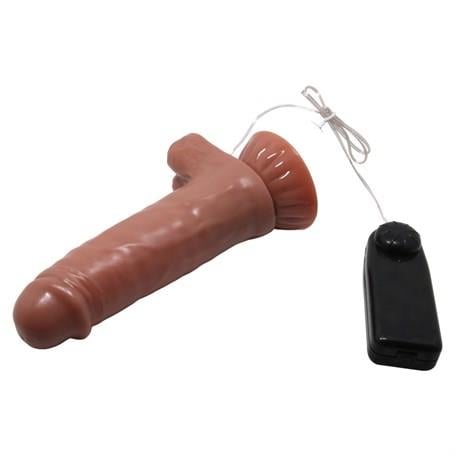 Belden Bağlamalı PenislerYeni Nesil Çift Katmanlı 18,5 cm Belden Bağlamalı Realistik Titreşimli Dildo PenisLilituShop