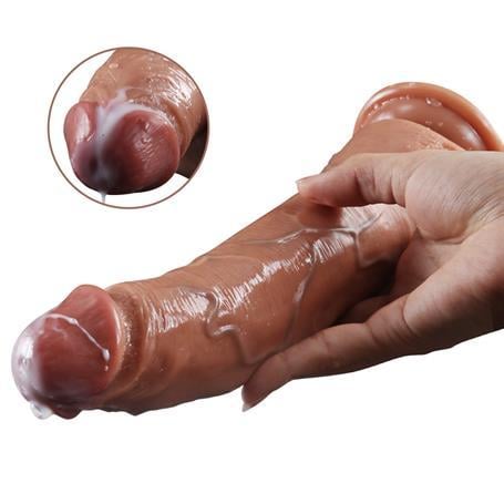 Realistik PenislerYeni Nesil Çift Katmanlı 23,5 cm Realistik Dildo PenisLilituShop