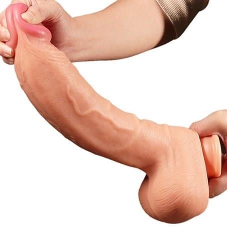 Realistik PenislerYeni Nesil Çift Katmanlı 30,5 cm Realistik Dev Dildo PenisLilituShop