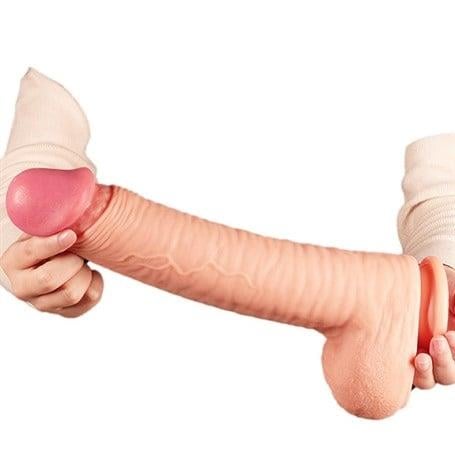 Realistik PenislerYeni Nesil Çift Katmanlı 30,5 cm Realistik Dev Dildo PenisLilituShop