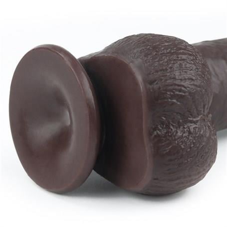 Belden Bağlamalı PenislerYeni Nesil Çift Katmanlı Belden Bağlamalı 23 cm Realistik Zenci Dildo PenisLilituShop