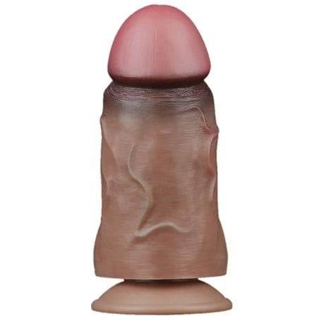 Belden Bağlamalı PenislerYeni Nesil Çift Katmanlı Belden Bağlamalı 18,2 cm Realistik Kalın Dildo PenisLilituShop
