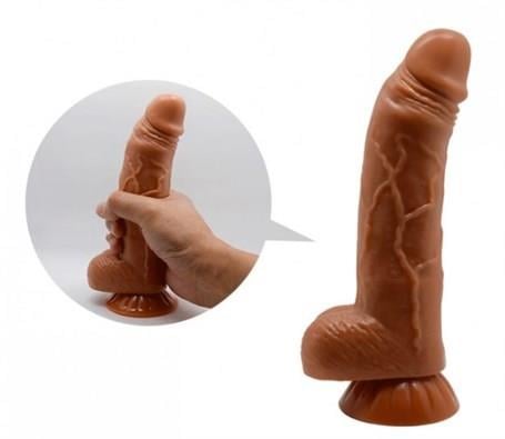 Belden Bağlamalı PenislerYeni Nesil Çift Katmanlı Belden Bağlamalı 18 cm Realistik Dildo PenisLilituShop