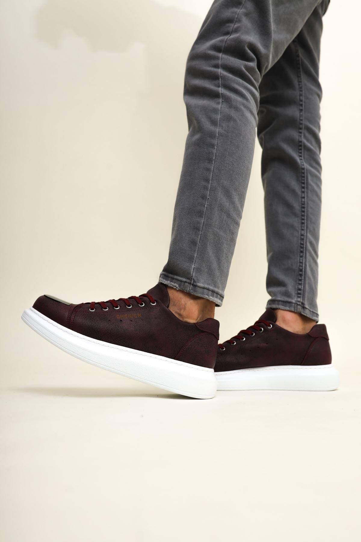 CH175 - CBT Mirror Erkek Ayakkabı BORDO
