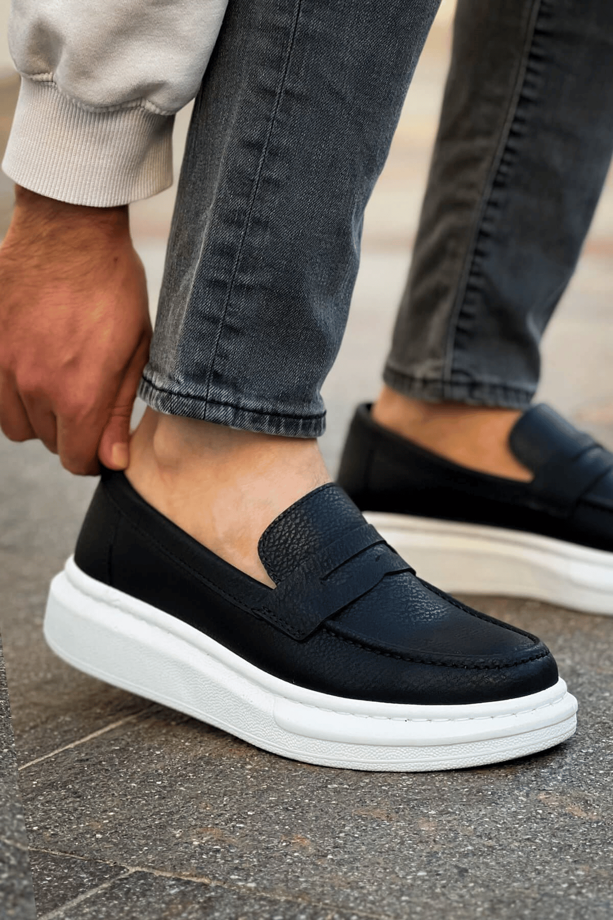 Robert - RS615 Siyah  Erkek Loafer Ayakkabı SIYAH