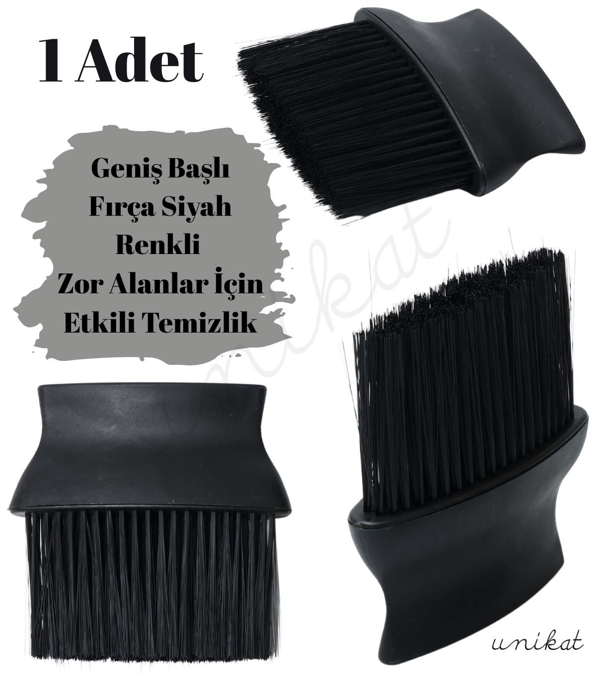 BAYİ ÜRÜNÜ Geniş Başlı Fırça Siyah Renkli Zor Alanlar İçin Etkili Temizlik Toz Alma
