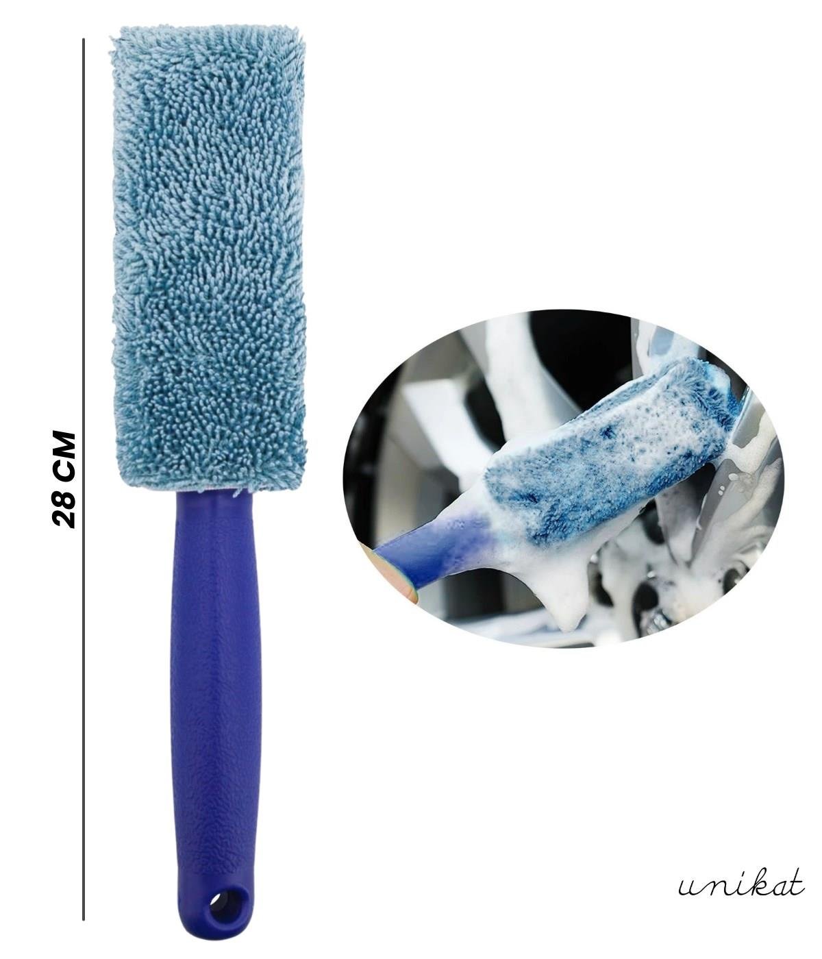 BAYİ ÜRÜNÜ Jant Ve Egzoz Temizlik Süngeri Mopu Mikrofiber Metalsiz İçi Sünger Yumuşak Mavi 1 Adet