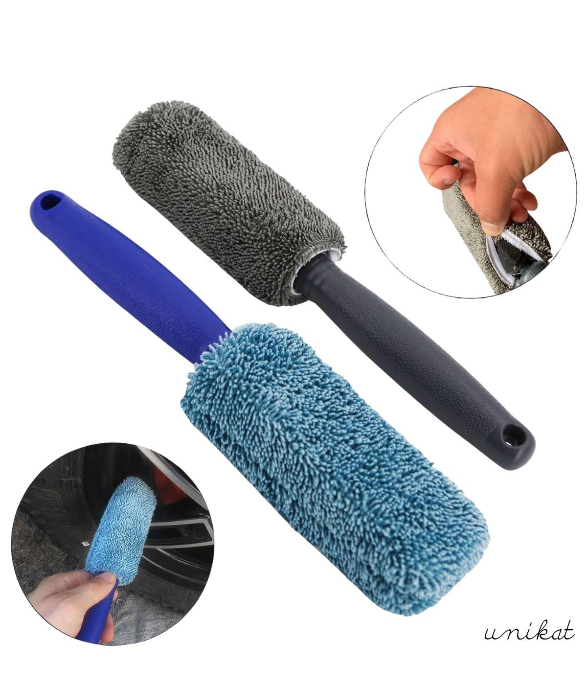 BAYİ ÜRÜNÜ Jant Ve Egzoz Temizlik Süngeri Mopu Mikrofiber Metalsiz İçi Sünger Yumuşak Mavi 1 Adet