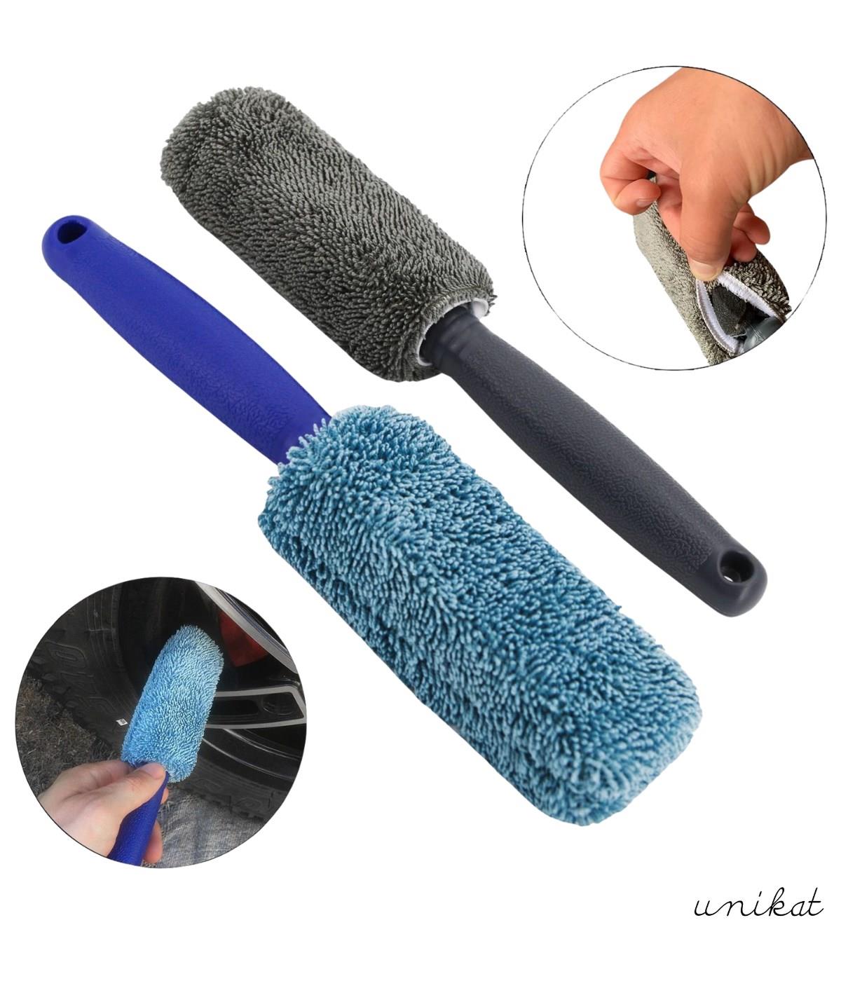 BAYİ ÜRÜNÜ Jant Ve Egzoz Temizlik Süngeri Mopu Mikrofiber Metalsiz İçi Sünger Yumuşak Gri 1 Adet